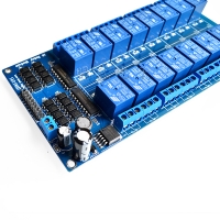 16 relay module 5V 12V control board with optocoupler protection with the LM2596 power